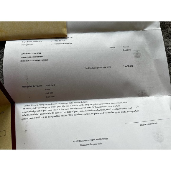 Cartier LOVE ring rose gold size 61 width 5.5mm - Picture 5 of 11